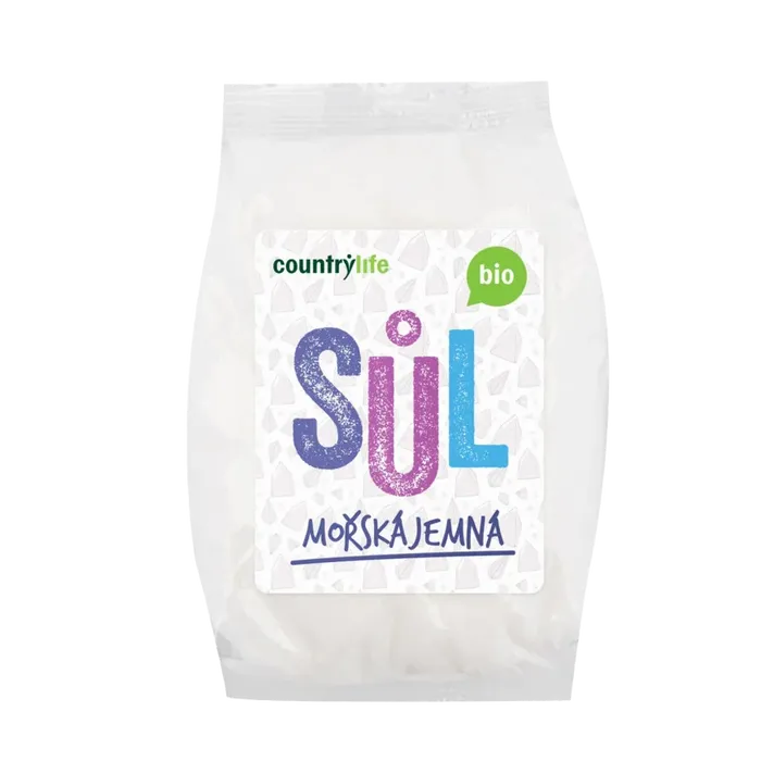 Country Life Sůl mořská jemná 1 kg BIO